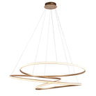 Lightologist Satin gold paint & white silicone Single Pendant Light WIN1397645