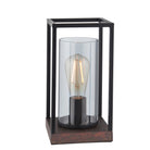 Lightologist Sand black and bronze patina finish with grey tinted glass Complete Table Light WIN1393036