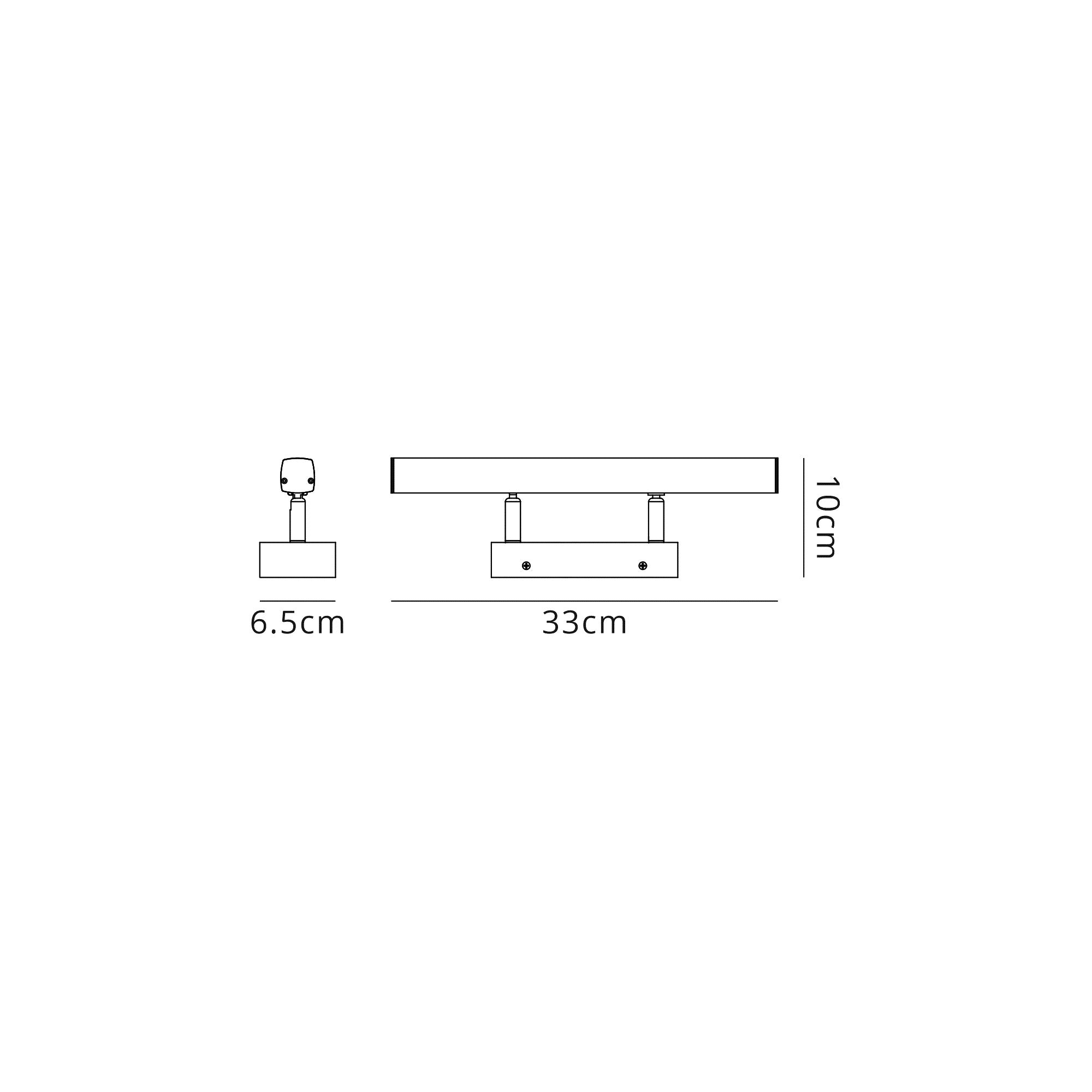 Alexa Wall Lamp Small Adjustable, 1 x 6W LED, 4000K, 612lm, IP44, Polished Chrome, 3yrs Warranty