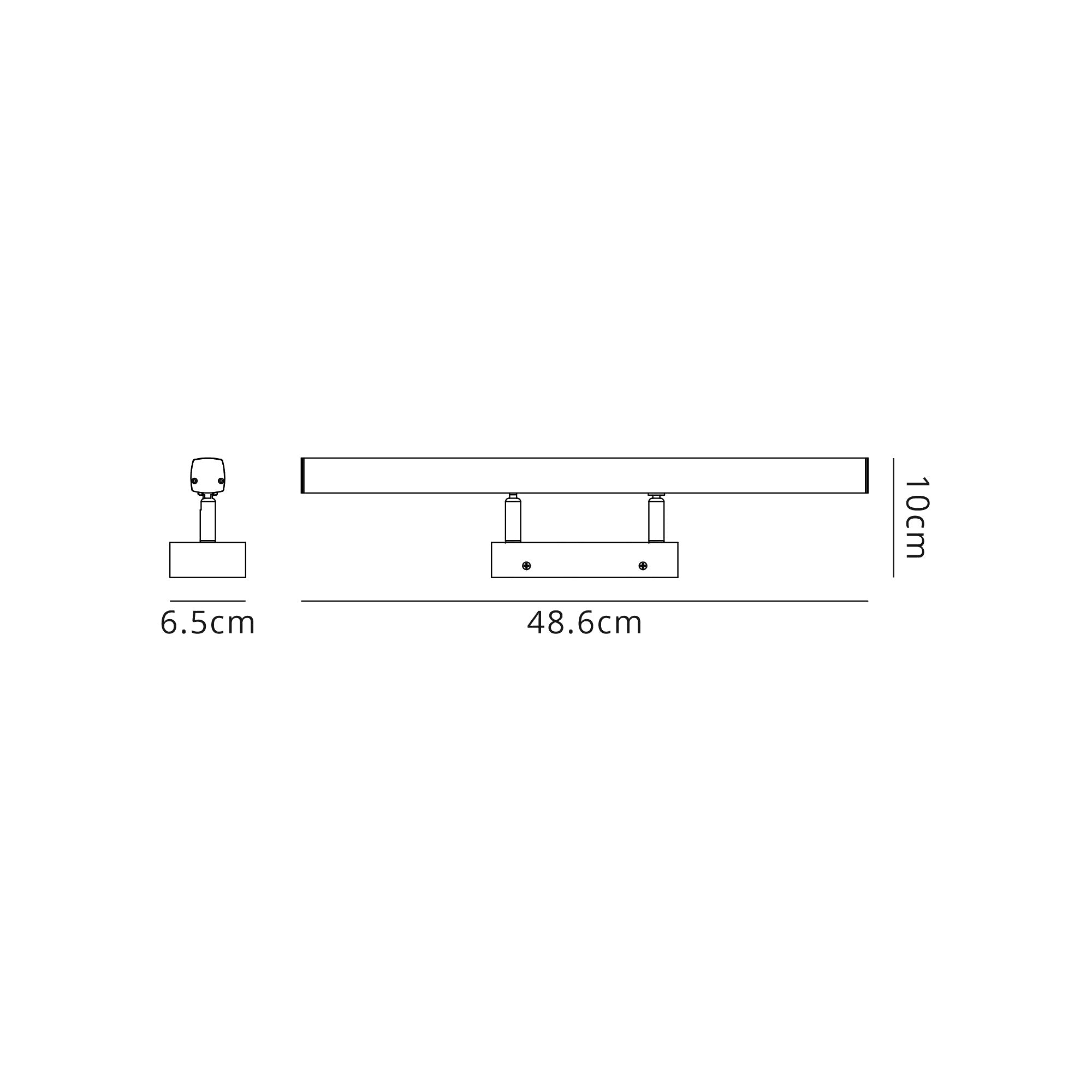 Alexa Wall Lamp Medium Adjustable, 1 x 12W LED, 4000K, 1192lm, IP44, Sand Black, 3yrs Warranty