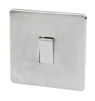 Crabtree Platinum Satin Chrome Intermediate Light Switch 7175/SC