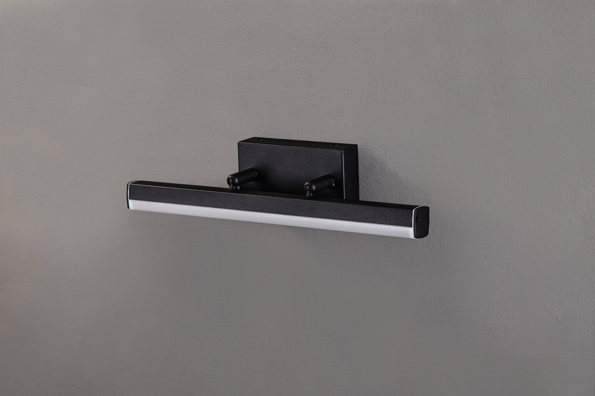 Alexa Wall Lamp Small Adjustable, 1 x 6W LED, 4000K, 612lm, IP44, Sand Black, 3yrs Warranty