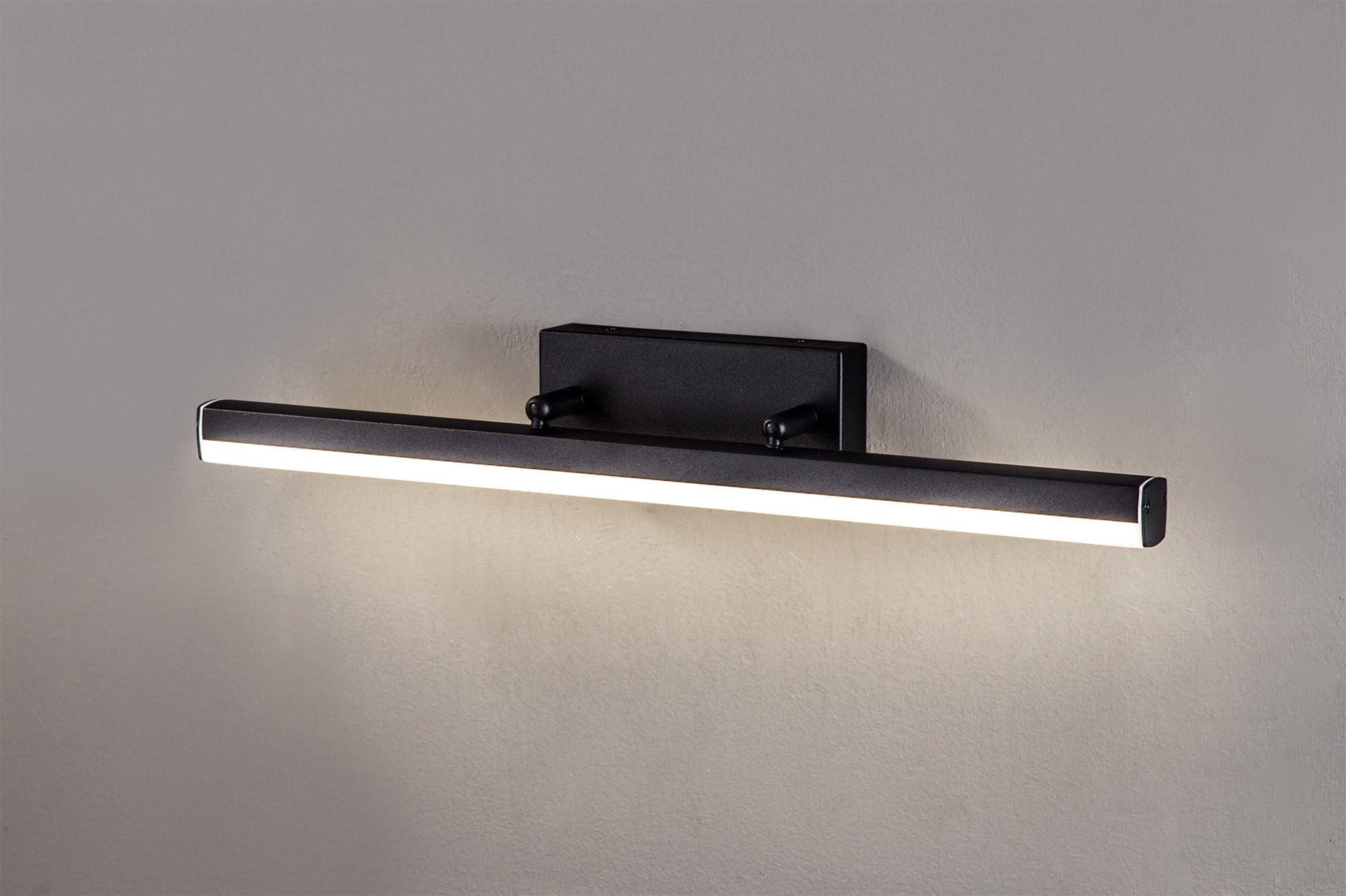 Alexa Wall Lamp Medium Adjustable, 1 x 12W LED, 4000K, 1192lm, IP44, Sand Black, 3yrs Warranty