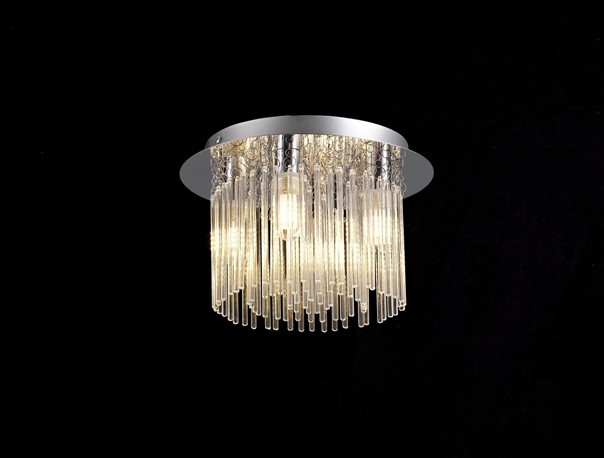 Antoine Ceiling Light, 4 x G9, IP44, Polished Chrome/Clear Glass
