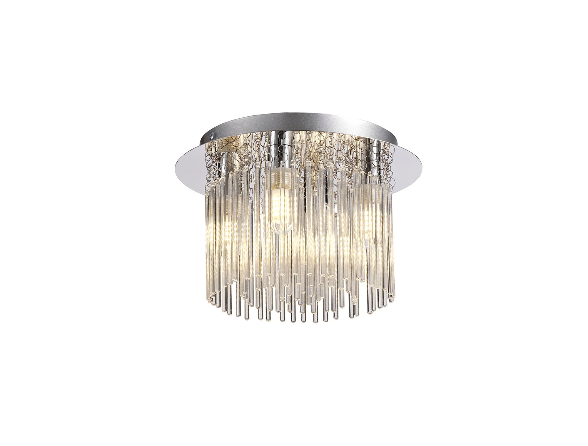 Antoine Ceiling Light, 4 x G9, IP44, Polished Chrome/Clear Glass