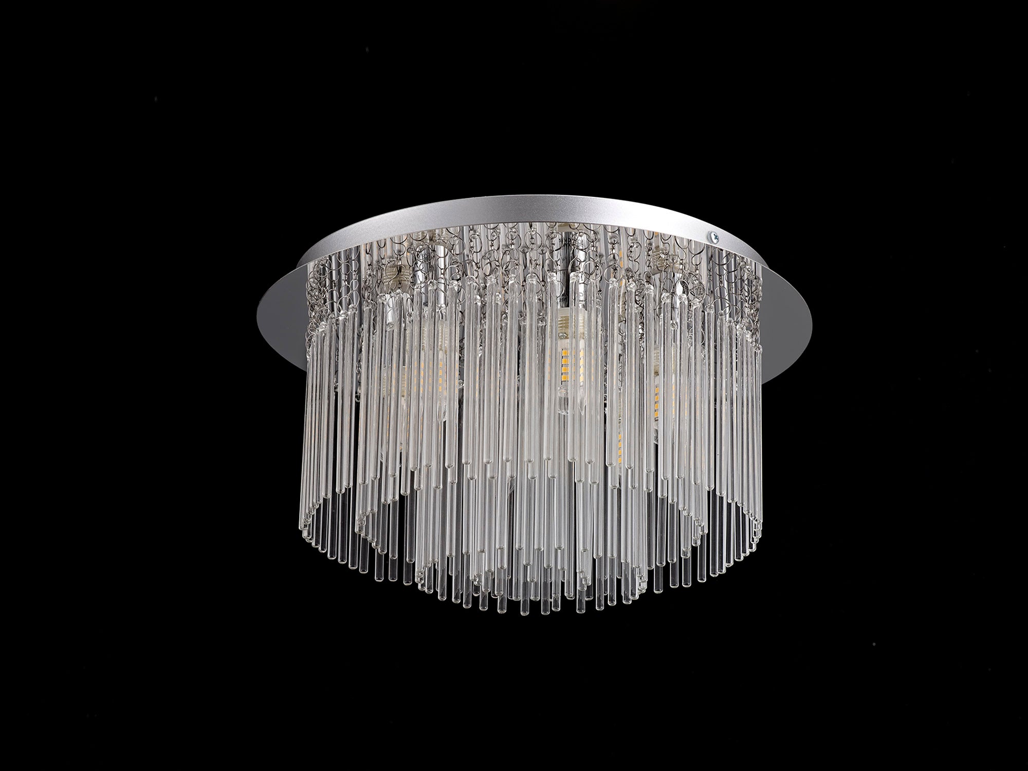 Antoine Ceiling Light, 6 x G9, IP44, Polished Chrome/Clear Glass
