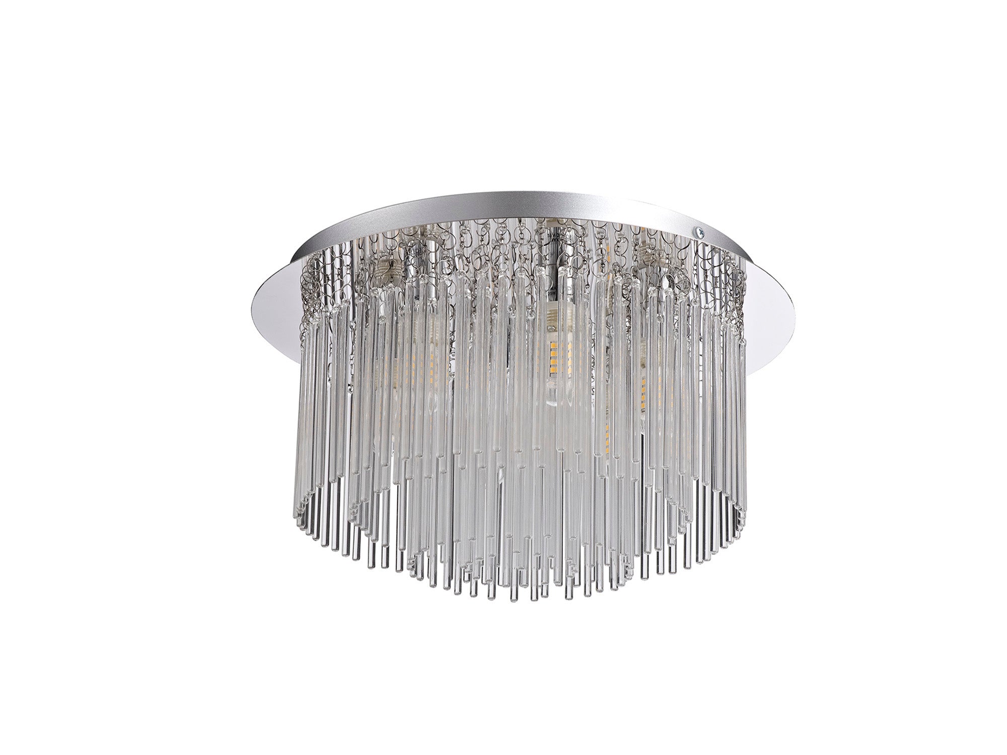 Antoine Ceiling Light, 6 x G9, IP44, Polished Chrome/Clear Glass