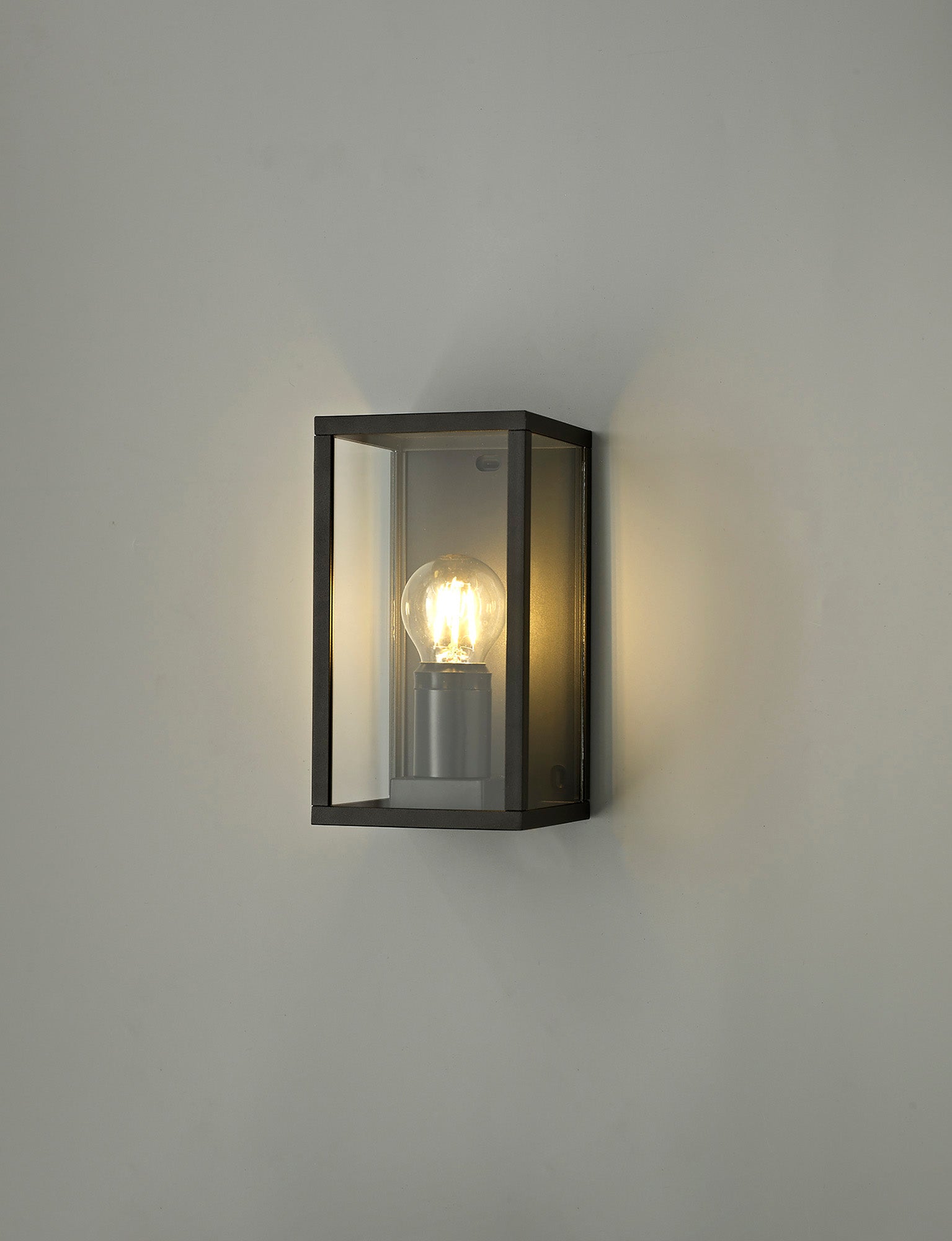 Atam Flush Wall Lamp, 1 x E27, IP54, Graphite Black, 2yrs Warranty