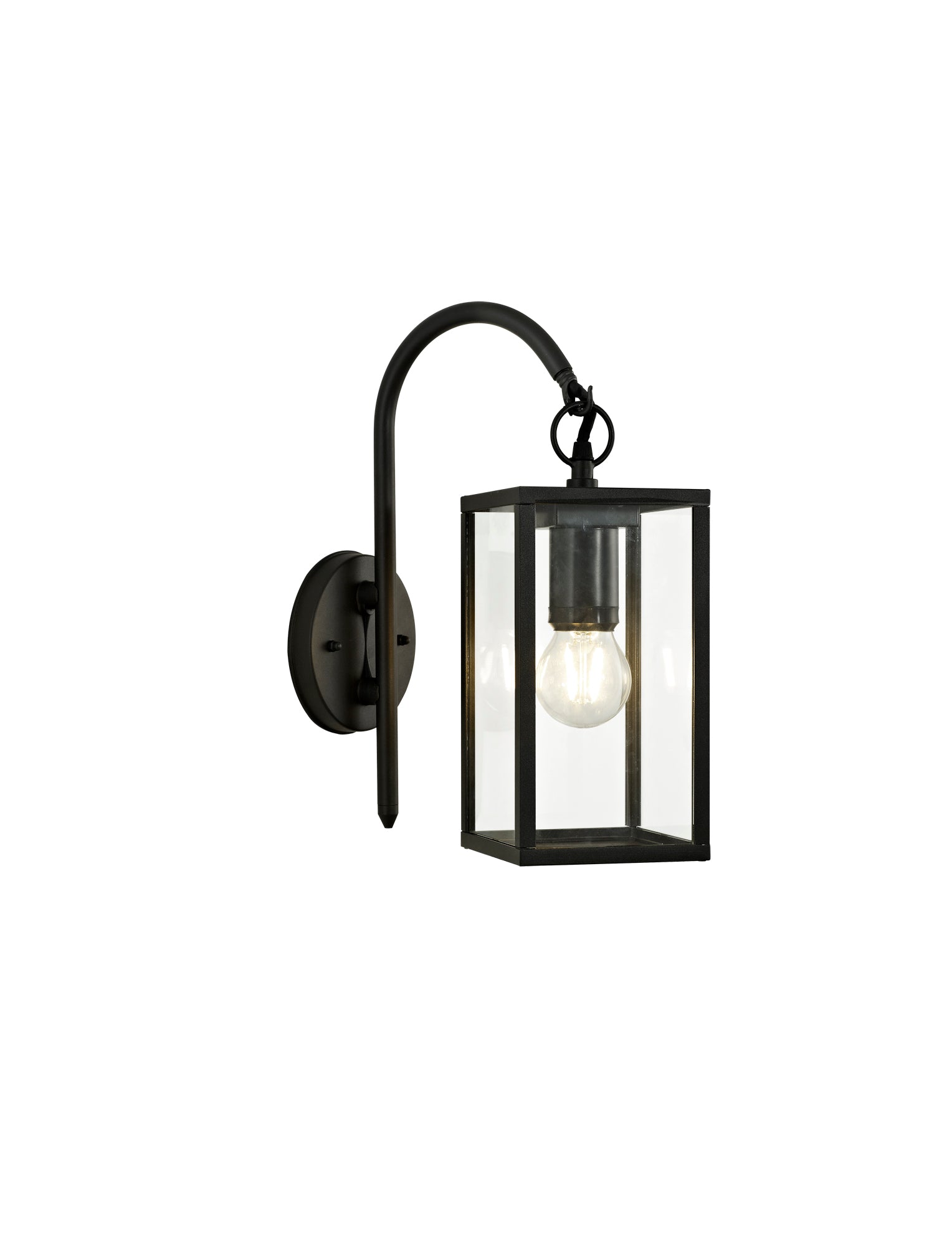 Atam Downward Wall Lamp, 1 x E27, IP54, Graphite Black, 2yrs Warranty