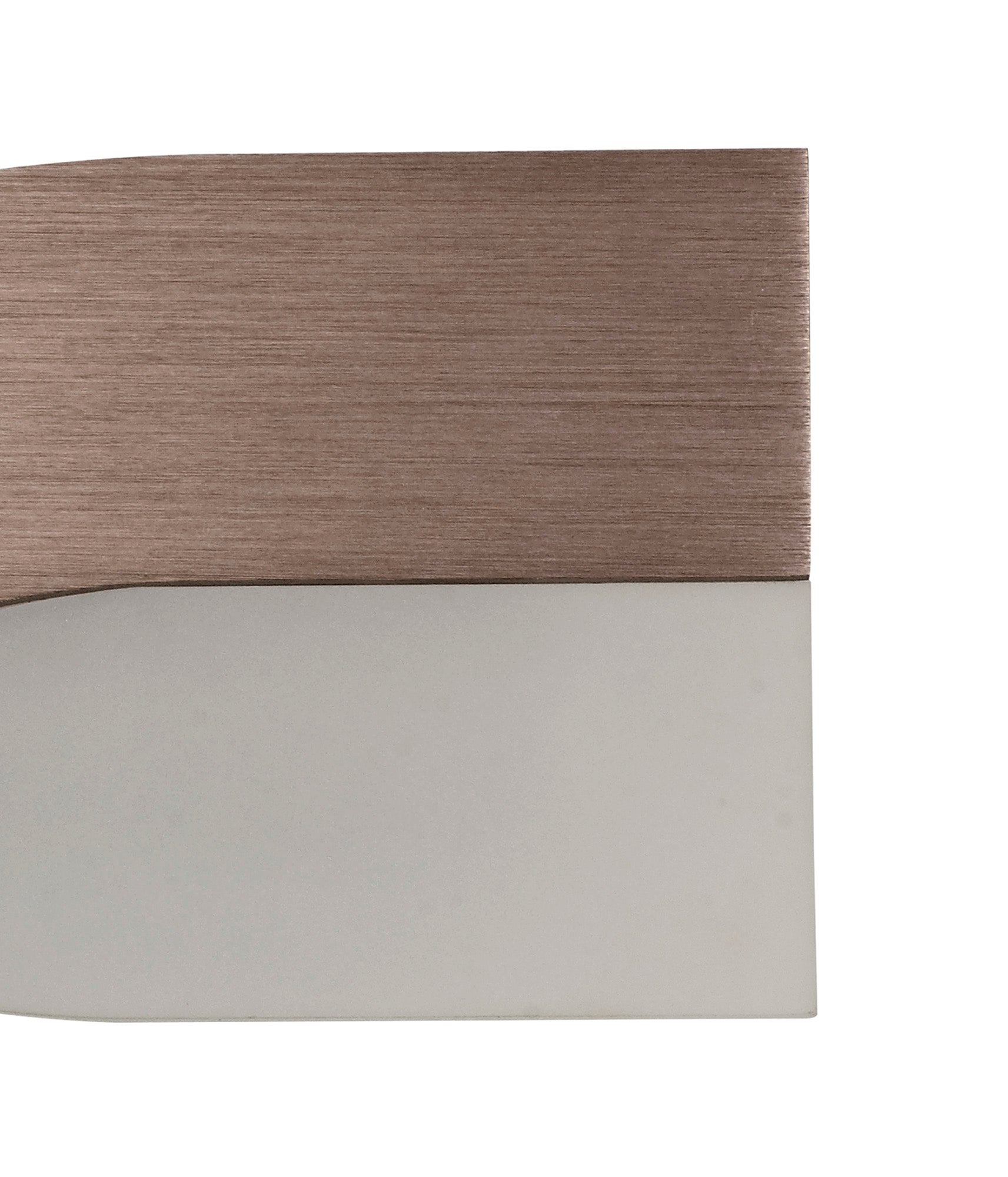 Axa Wall Lamp, 1 x 8W LED, 3000K, 640lm, Brushed Brown/Frosted White, 3yrs Warranty