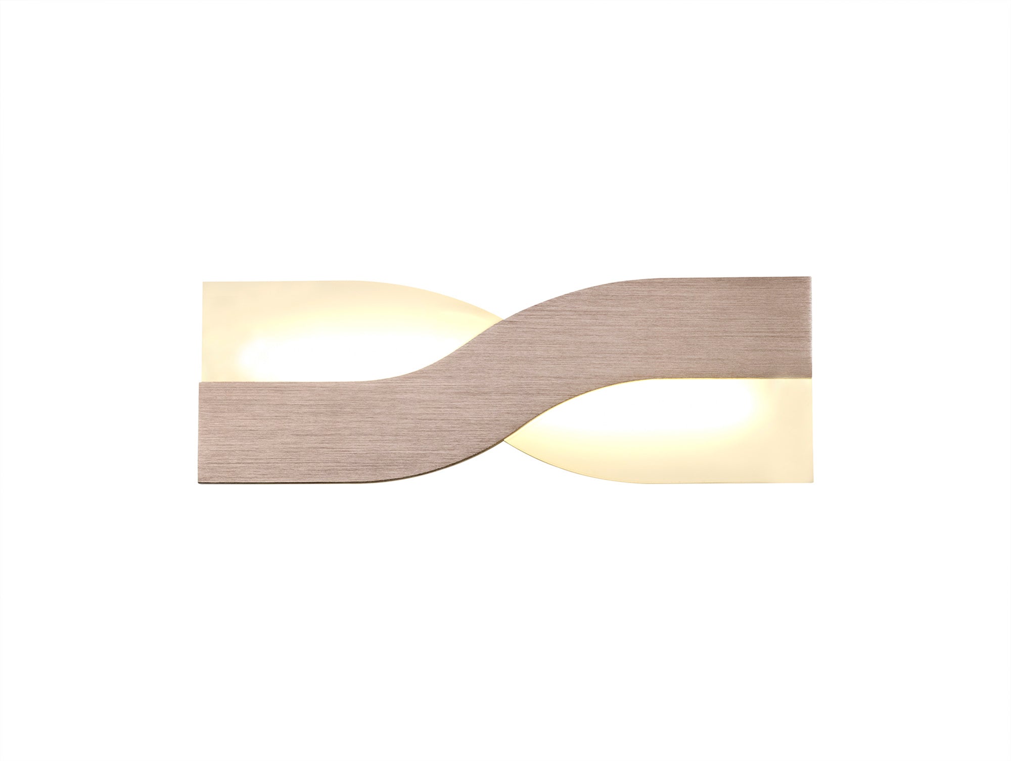 Axa Wall Lamp, 1 x 8W LED, 3000K, 640lm, Brushed Brown/Frosted White, 3yrs Warranty