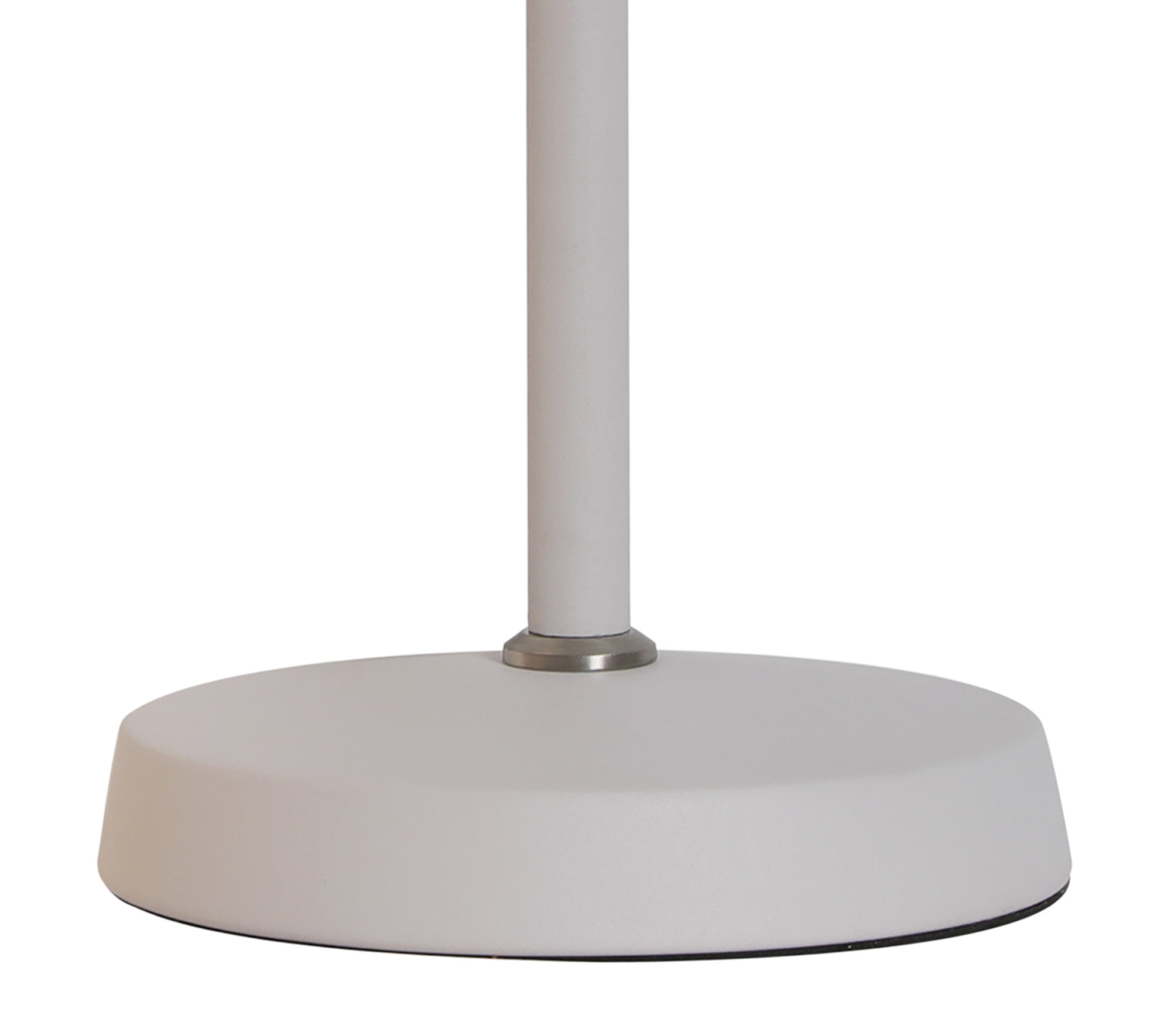 Banker Adjustable Table Lamp, 1 x E27, Sand White/Satin Nickel/White
