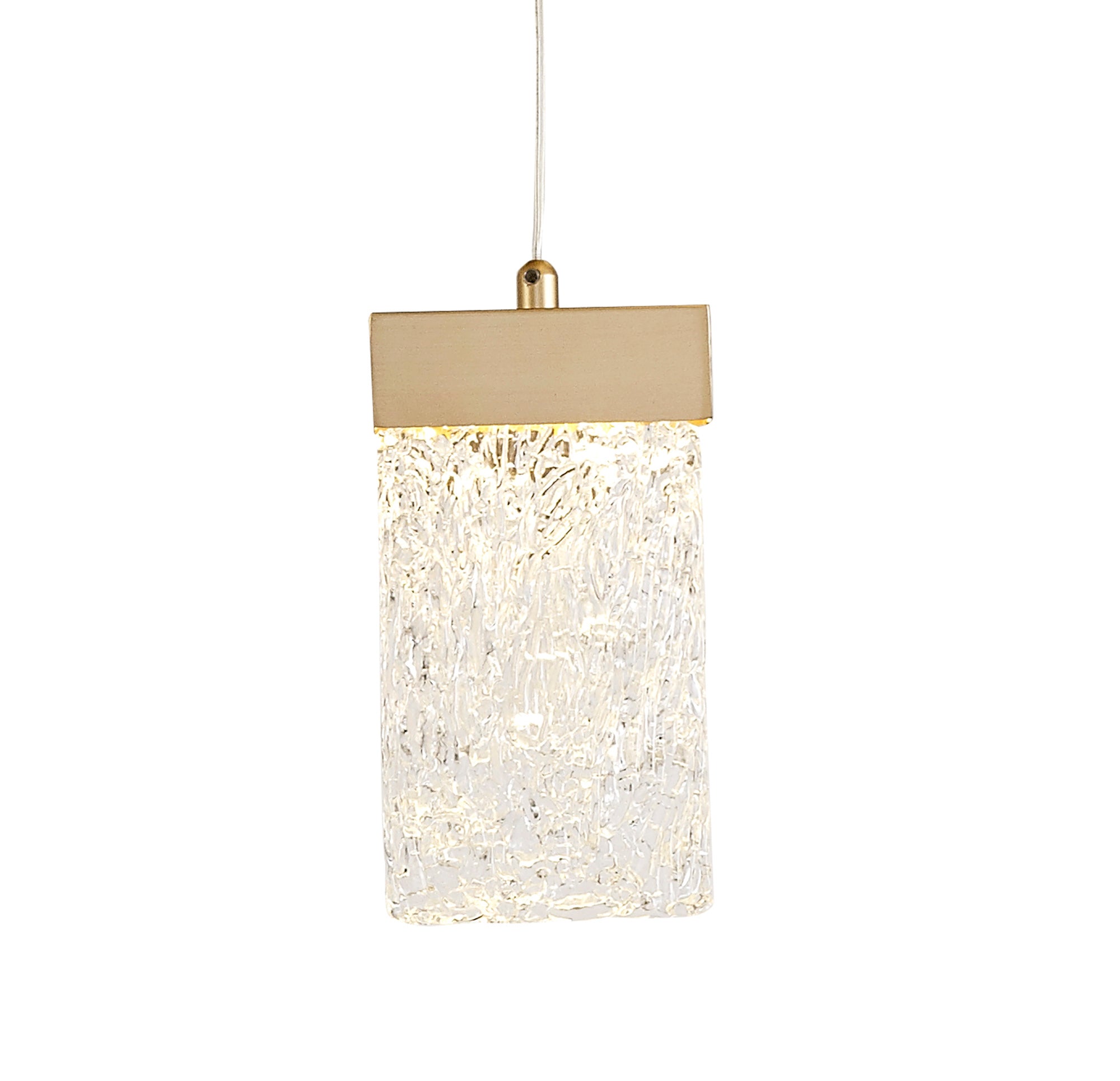 Barish Pendant Round 5 metre drop, 21 x 4.5W LED, 3000K, 3360lm, Painted Brushed Gold, 3yrs Warranty Item Weight: 34.2kg