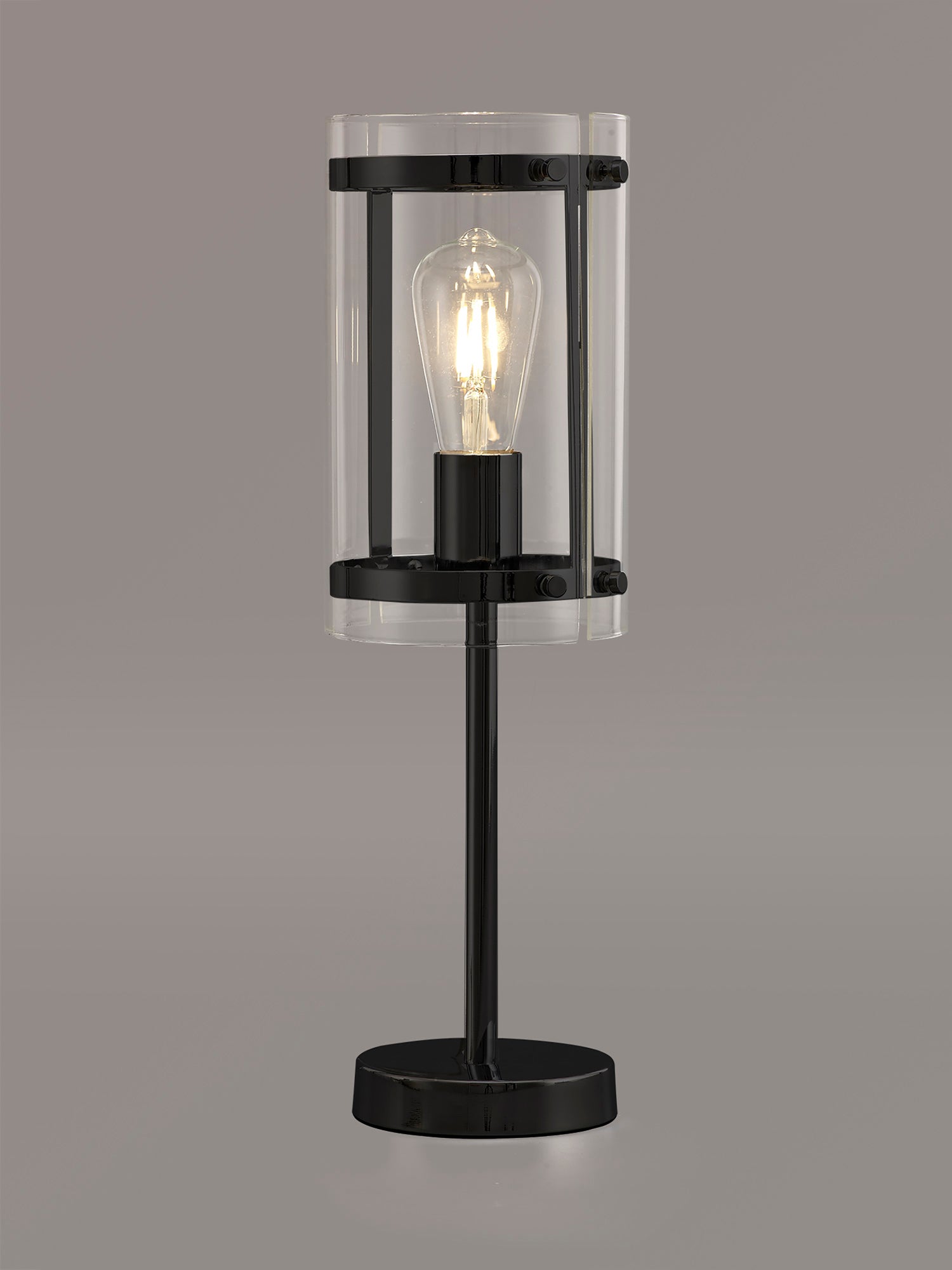 Camden Table Lamp, 1 Light E27, Matt Black