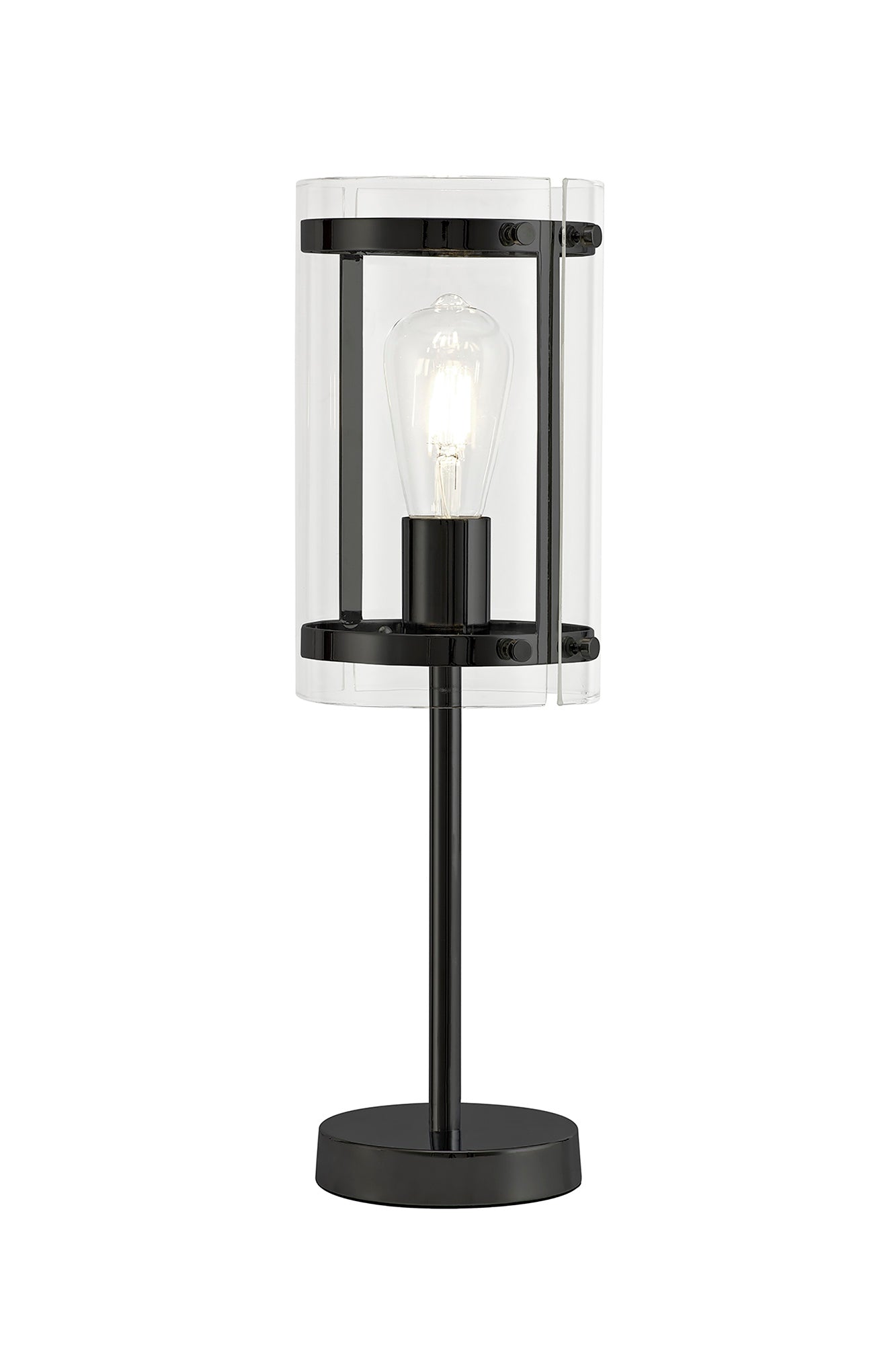 Camden Table Lamp, 1 Light E27, Matt Black