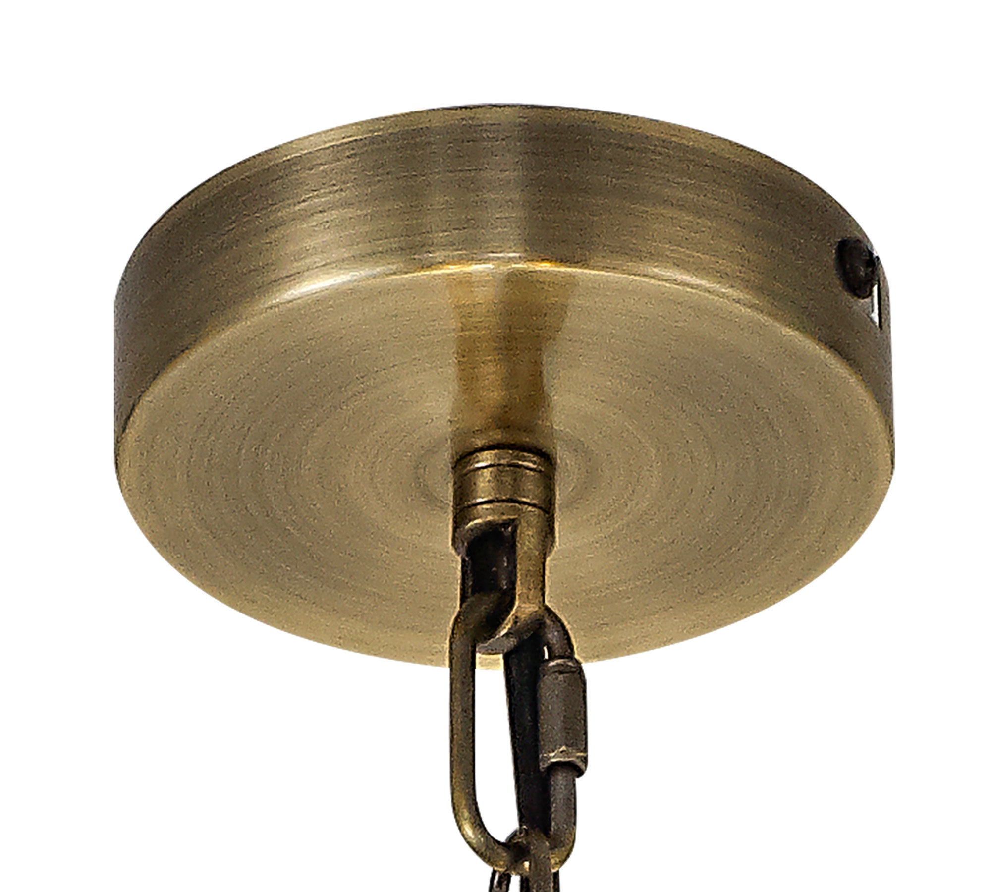 Camden Pendant, 2 Light E27, Antique Brass