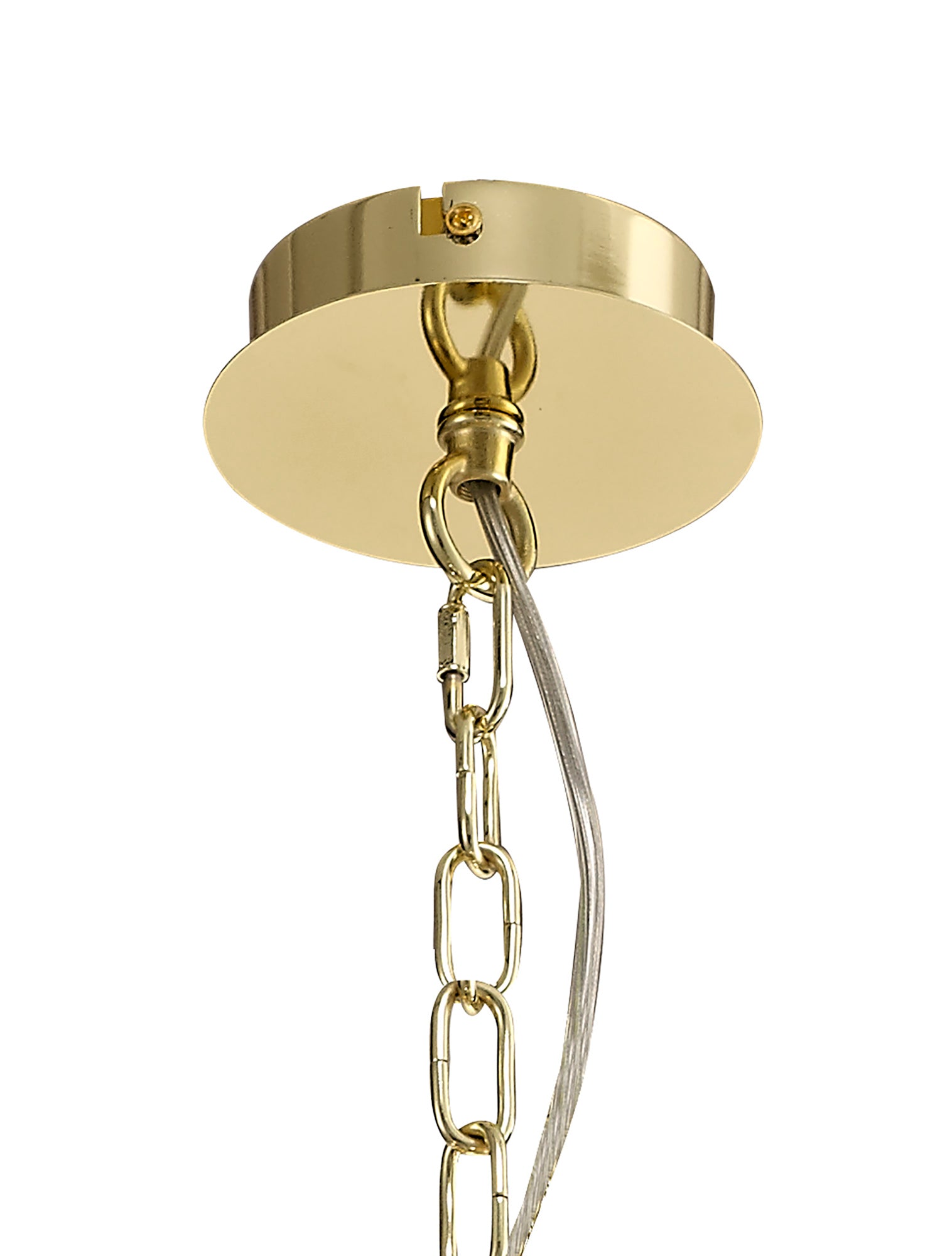 Darlington Pendant/Semi Ceiling, 5 x E14, Polished Gold
