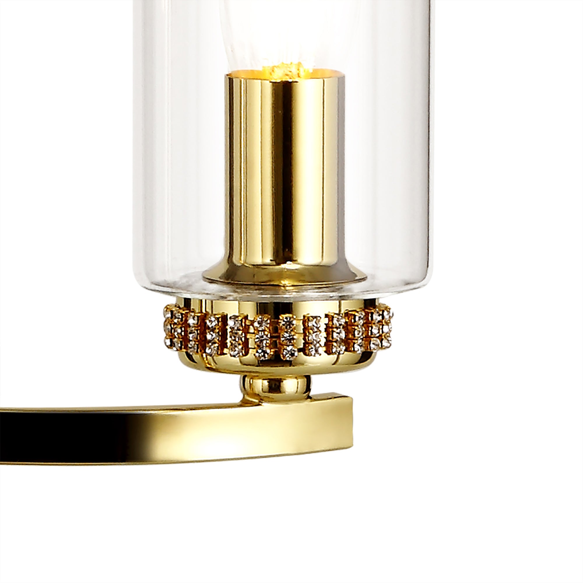 Darlington Table Lamp, 2 x E14, Polished Gold