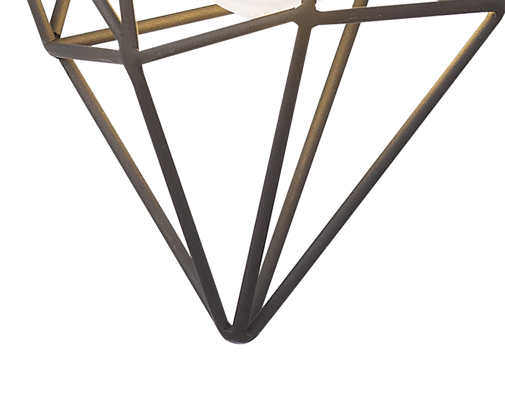 Dobson Medium Pendant, 1 x E27, Painted Gold & Sand Black