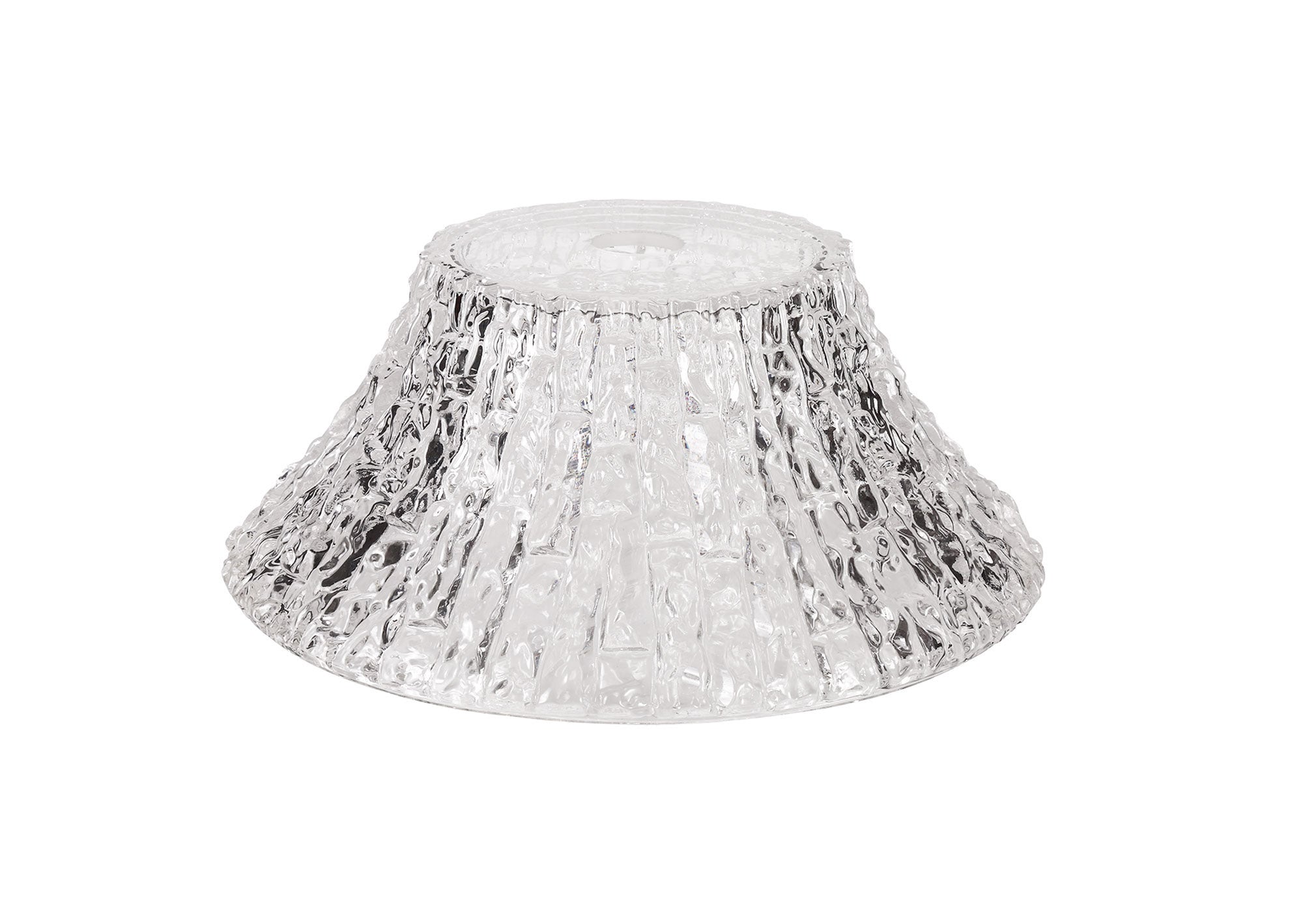 Docker Round 38cm Patterned Clear Glass Lampshade LO180583