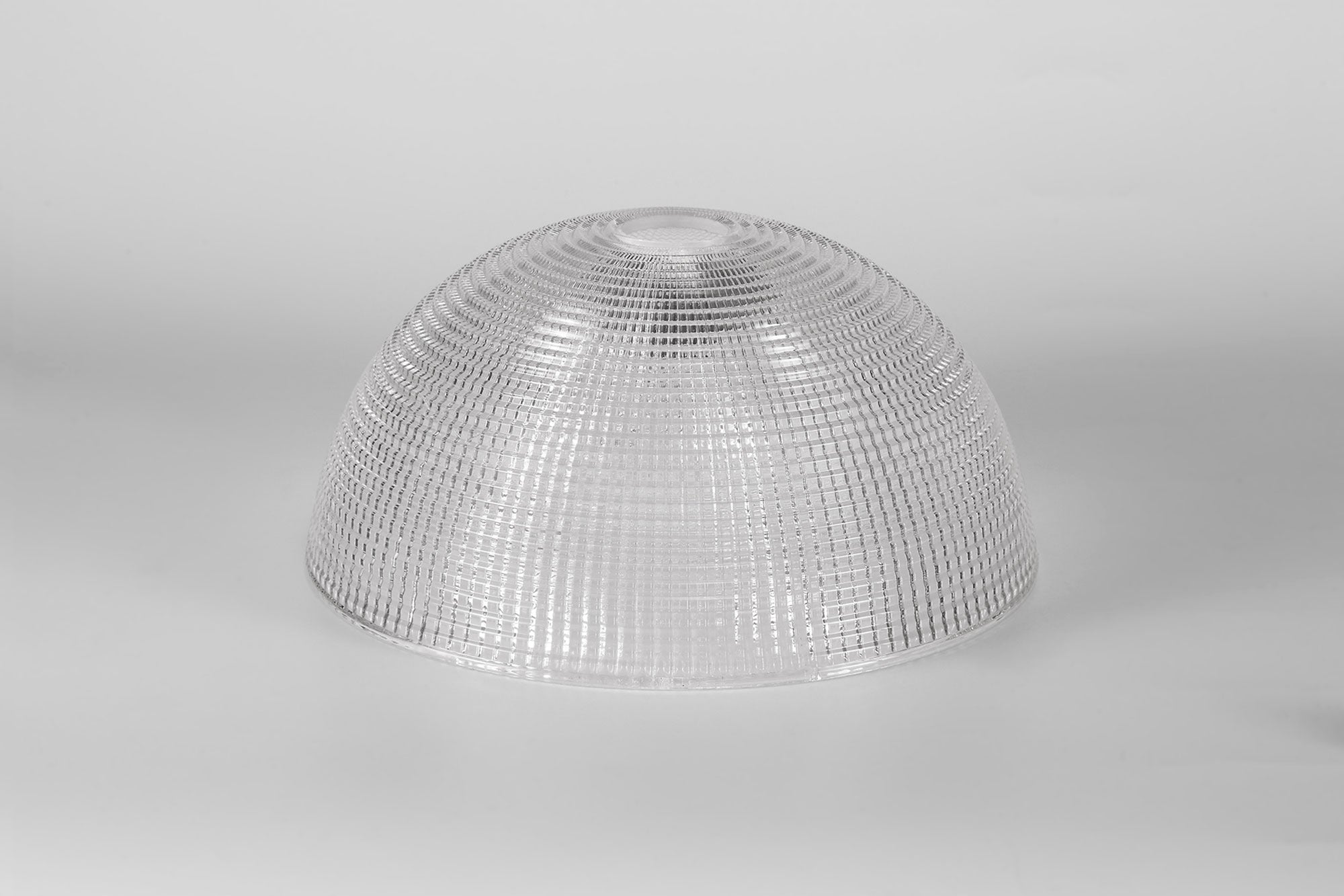Docker Round 30cm Prismatic Effect Clear Glass Lampshade LO181263