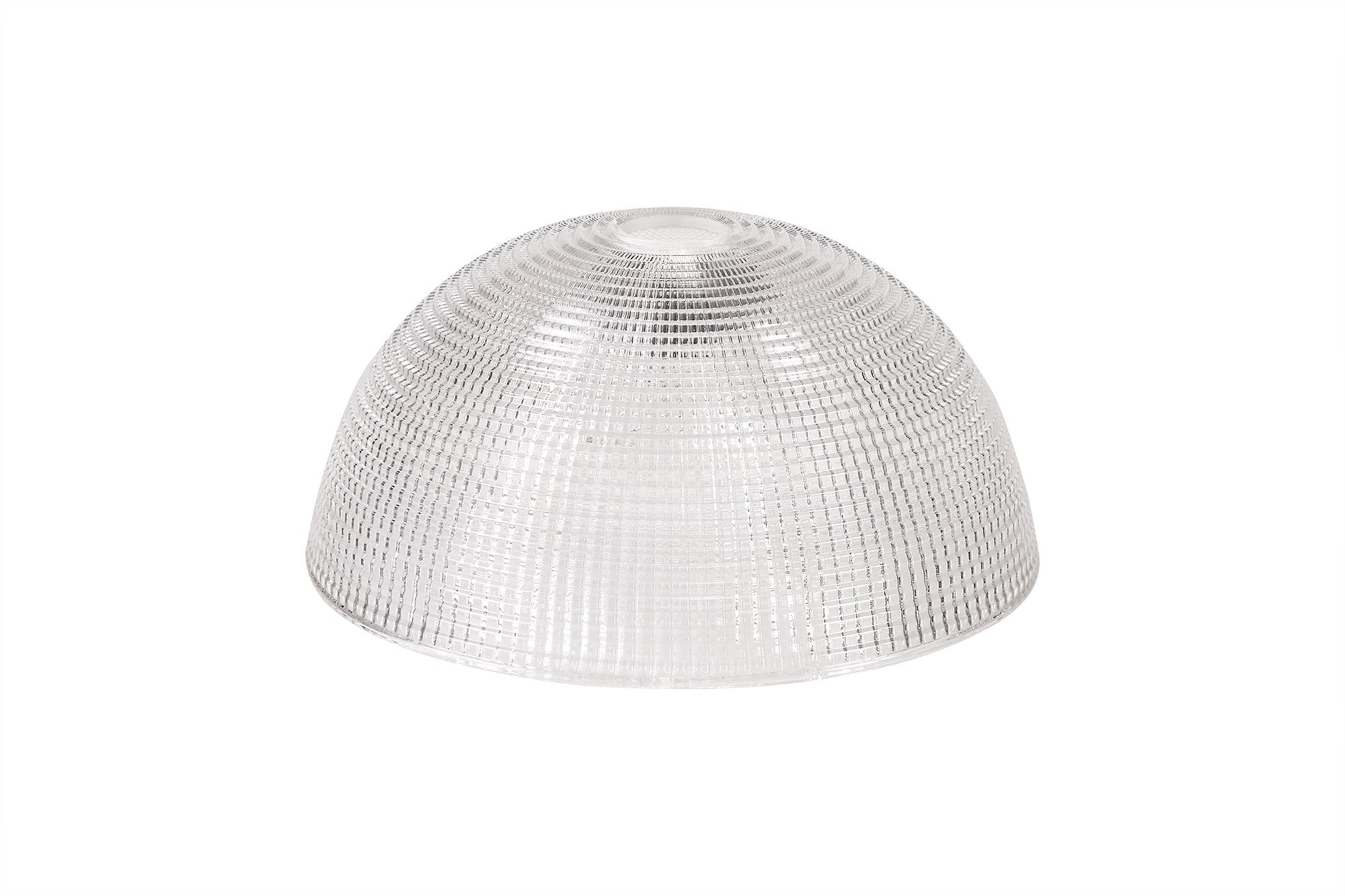 Docker Round 30cm Prismatic Effect Clear Glass Lampshade LO181263