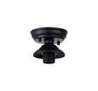 Docker Flush Ceiling Fitting, 1 x E27, Black LO183093