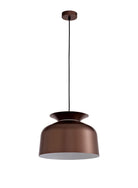 Domas Single Pendant, 1 Light Adjustable E27, Gloss Coffee LO176013