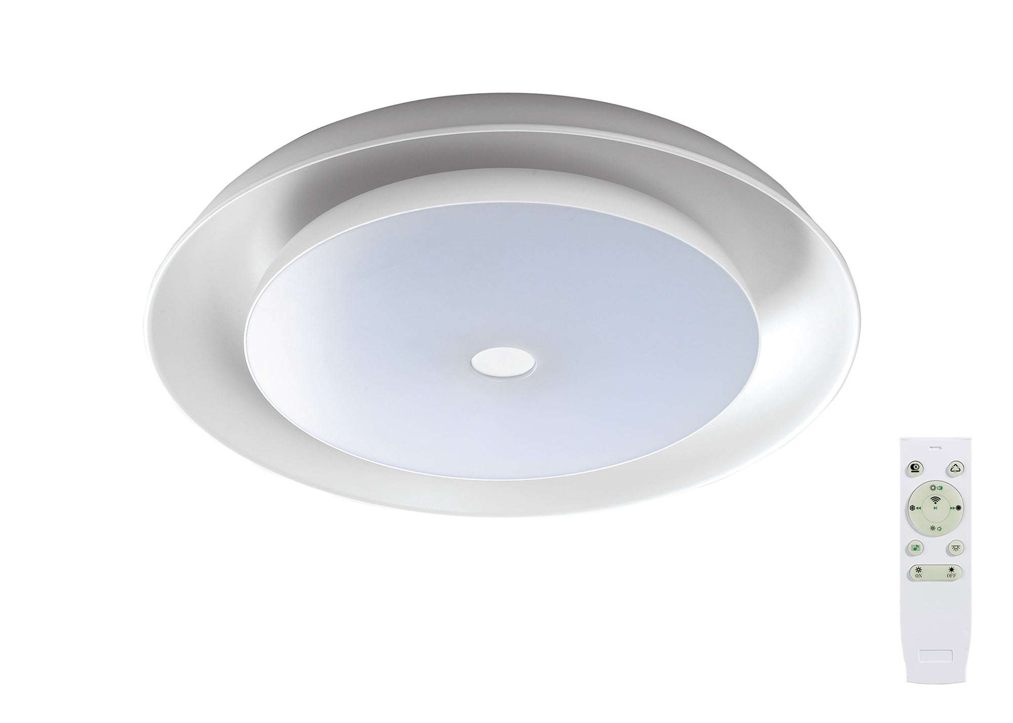 Farlo Ceiling, 1 x 36W LED RGB, Tuneable White 3000K-6000K, 1800lm, 10W Speaker, Bluetooth/Remote Control/App Control, 3yrs Warranty