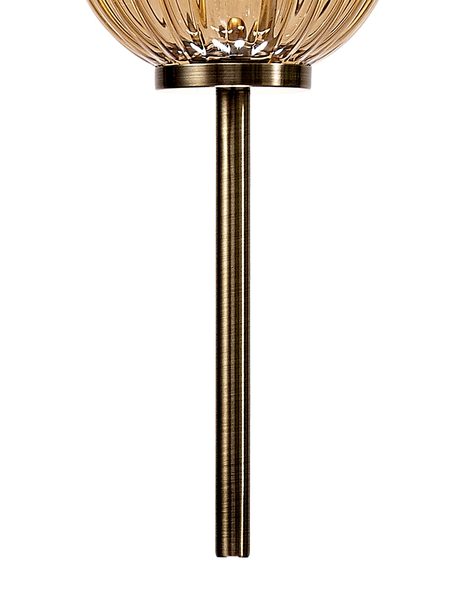 Lightologist Farra Pendant, 3 x G9, Antique Brass/Smoked & Amber Glass LO174453