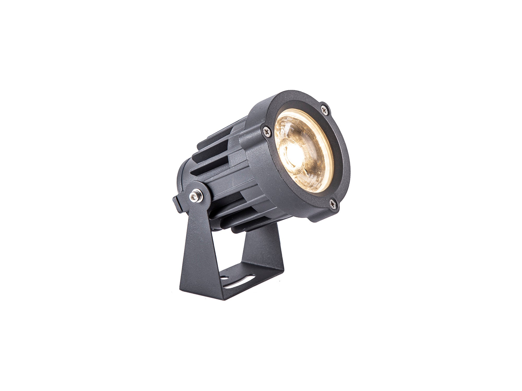Lightologist Fidel Spike/Wall Light, 1 x 15W LED, 3000K, 1050lm, 30 Degree, IP65, Grey/Black, c/w 2m Cable, 3yrs Warranty LO181773