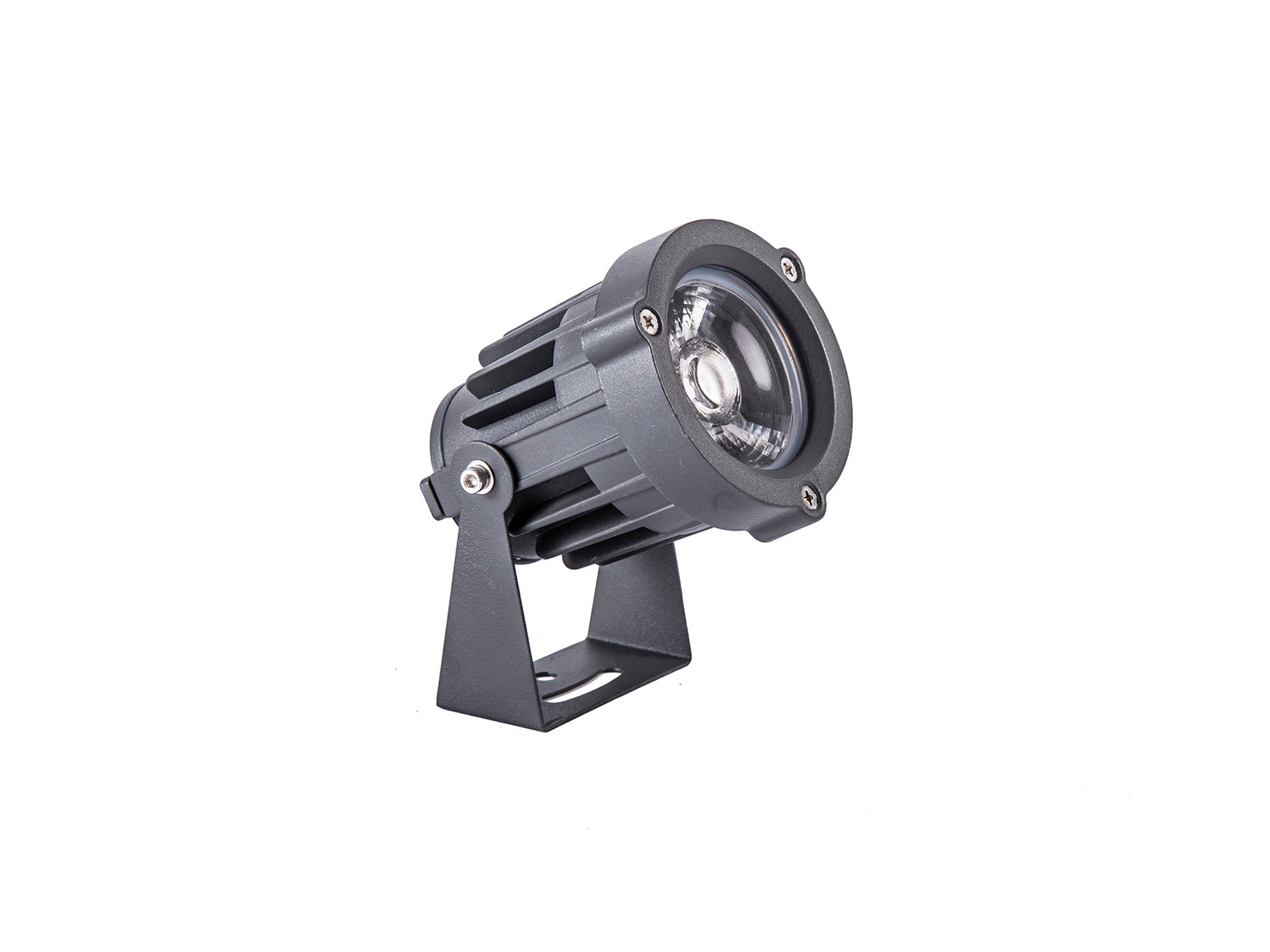 Lightologist Fidel Spike/Wall Light, 1 x 15W LED, 3000K, 1050lm, 30 Degree, IP65, Grey/Black, c/w 2m Cable, 3yrs Warranty LO181773