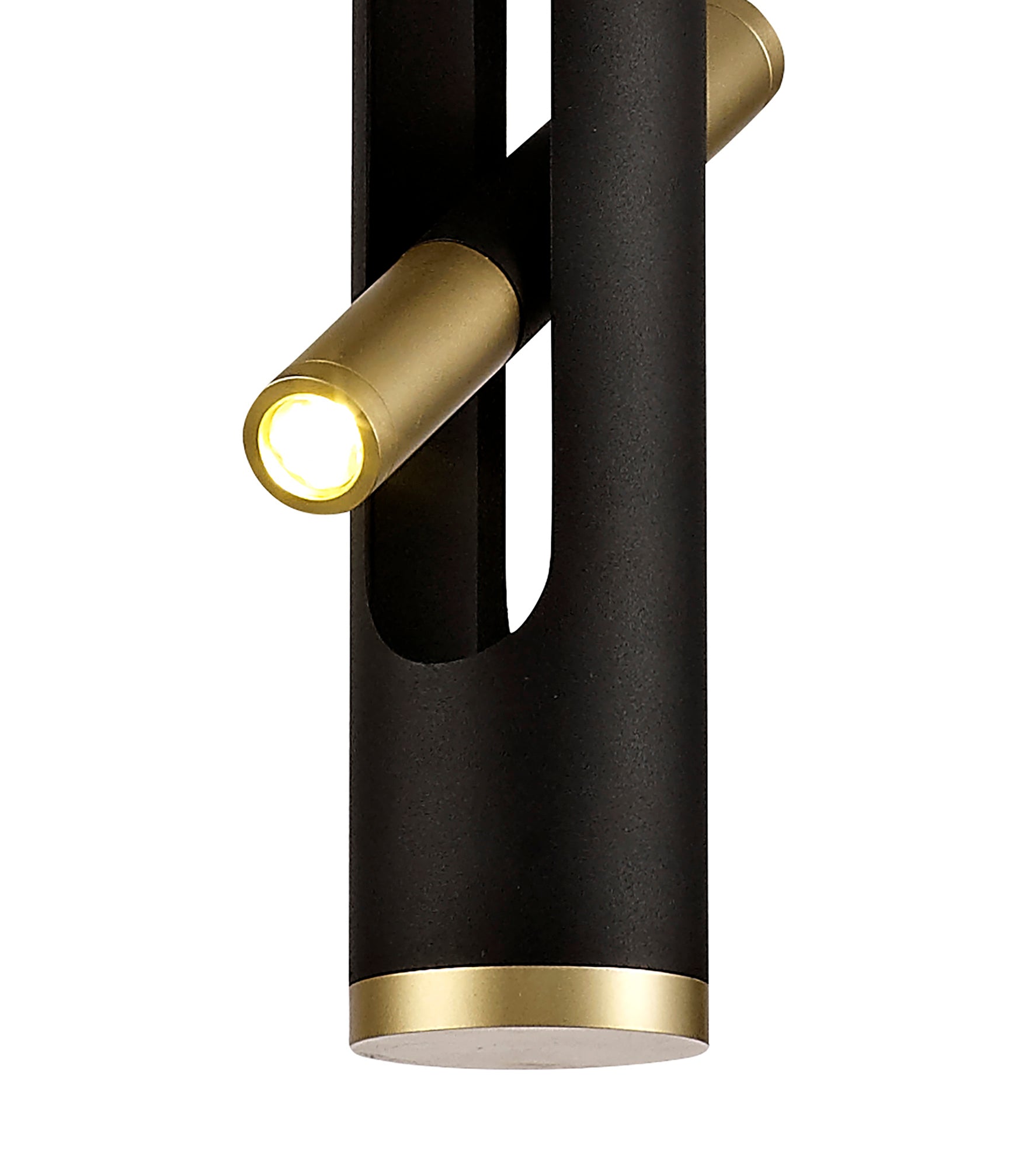 Focus Pendant, 2 x 2W LED, 3000K, 560lm, Sand Black/Gold, 3yrs Warranty  - LO176693