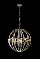 Lightologist Gol Large Round 6 Light Pendant Polished Nickel LO184253