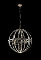 Lightologist Gol Large Round 6 Light Pendant Polished Nickel LO184253