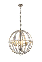 Lightologist Gol Large Round 6 Light Pendant Polished Nickel LO184253