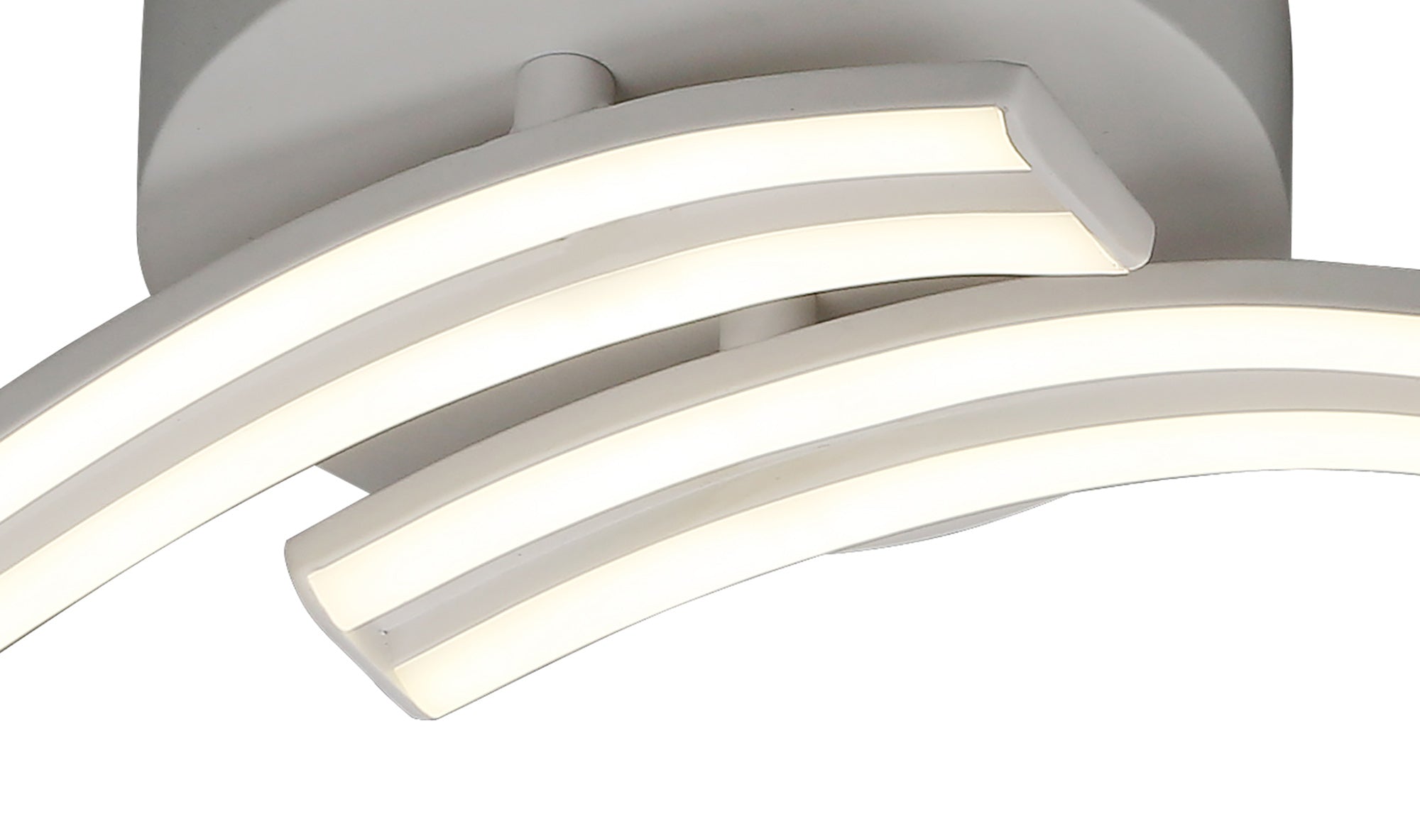 Jupita 2 Light Ceiling, Wall, 2 x 12W LED, 4000K, 1556lm, White, 3yrs Warranty
