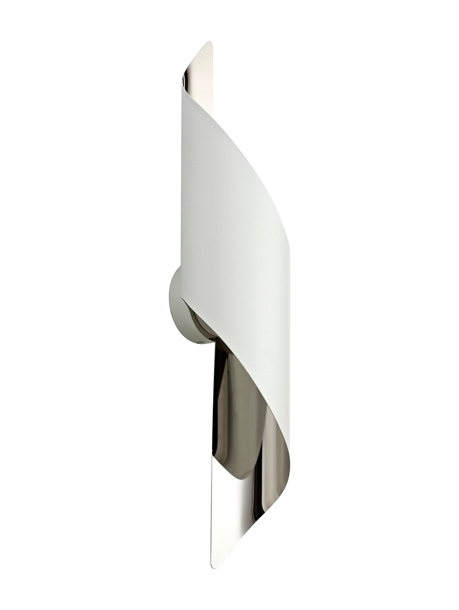 Kaliska Wall Lamp Large, 1 x 8W LED, 3000K, 640lm, White/Polished Chrome, 3yrs Warranty