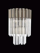 Knightsbridge Wall 3 Light E14, Polished Nickel/Clear Glass - LO182393