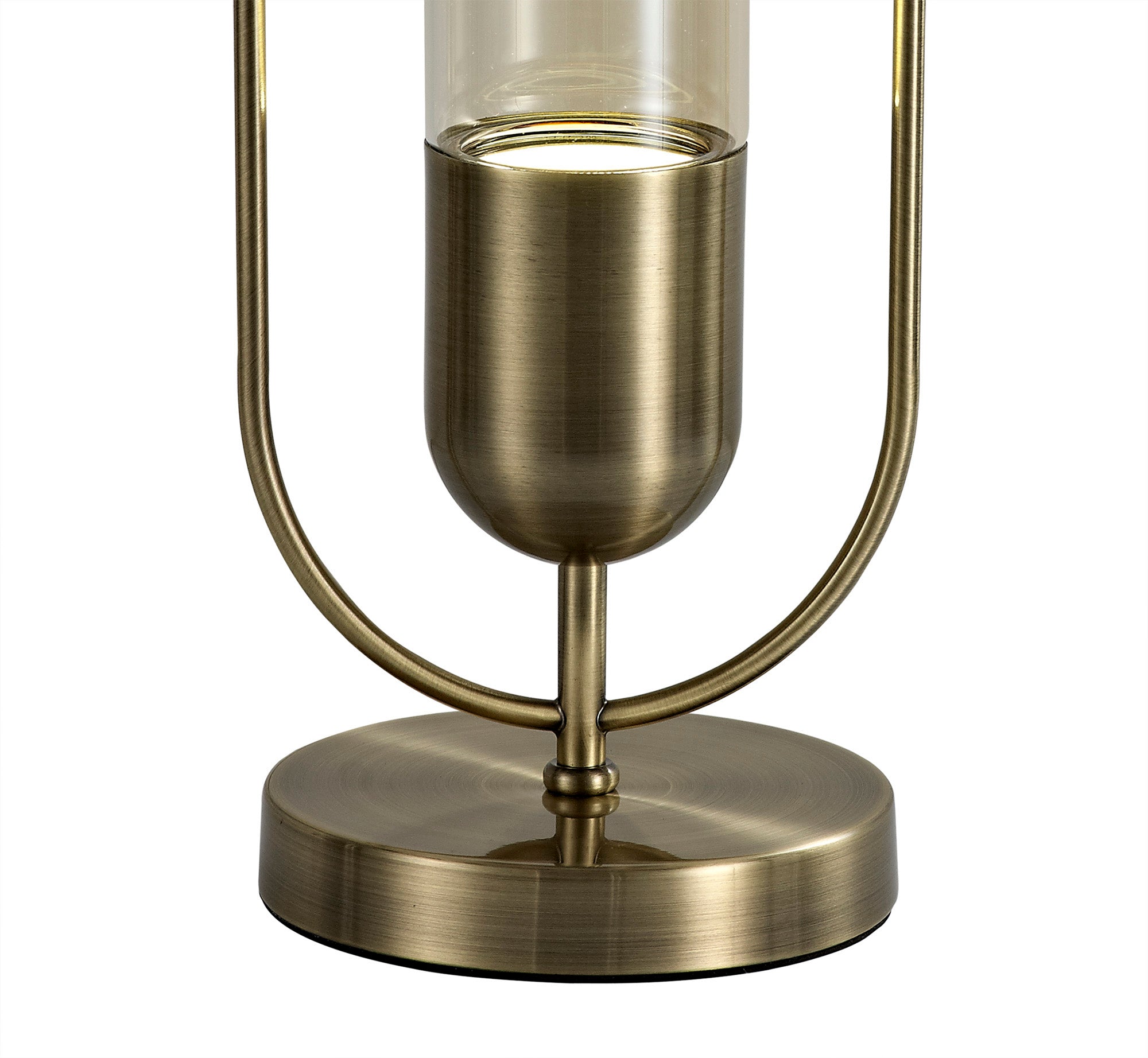 Neo Table Lamp, 1 x 7W LED, 4000K, 790lm, Antique Brass/Amber, 3yrs Warranty