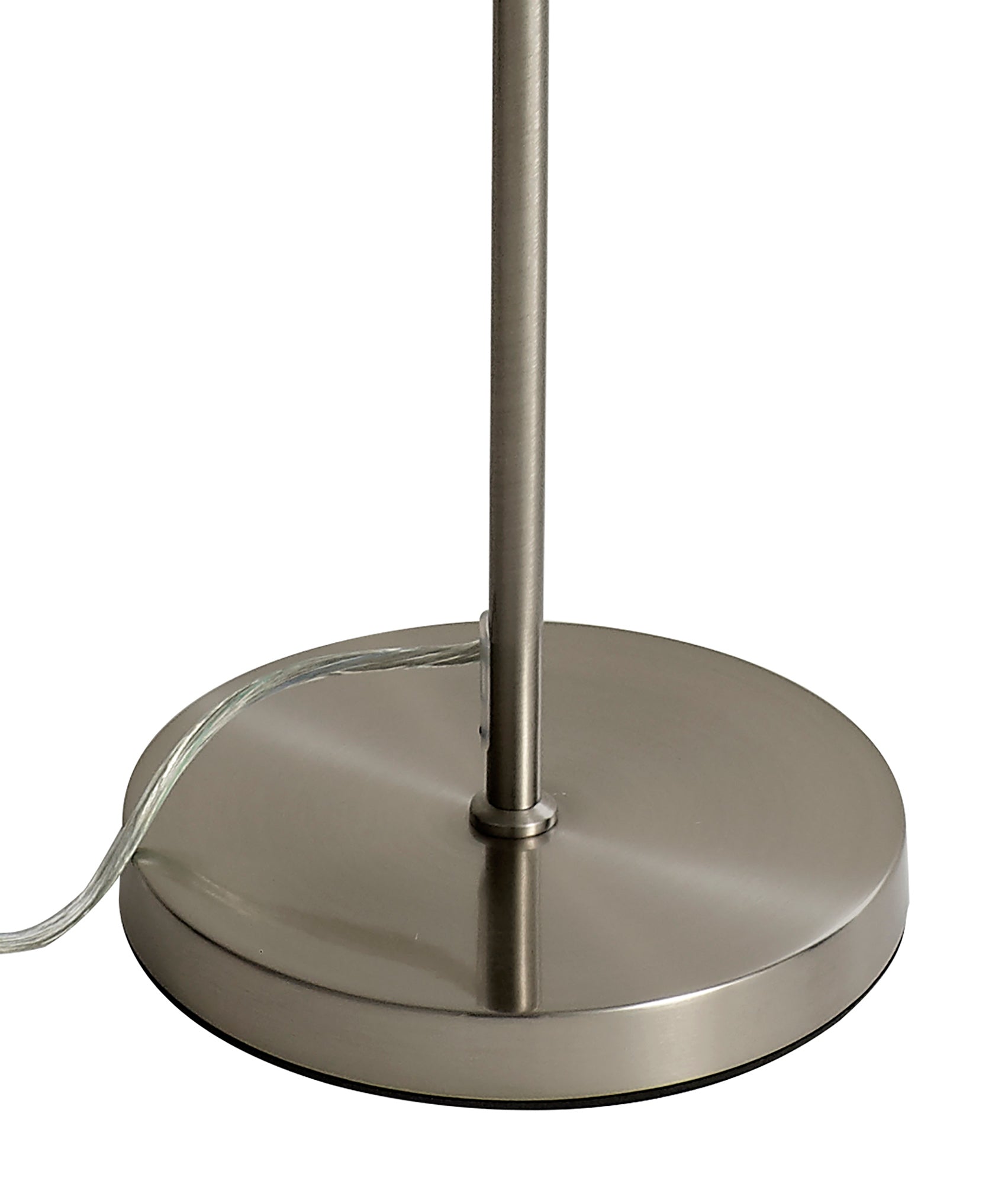 Neo Floor Lamp, 1 x 7W LED, 4000K, 790lm, Satin Nickel/Clear, 3yrs Warranty