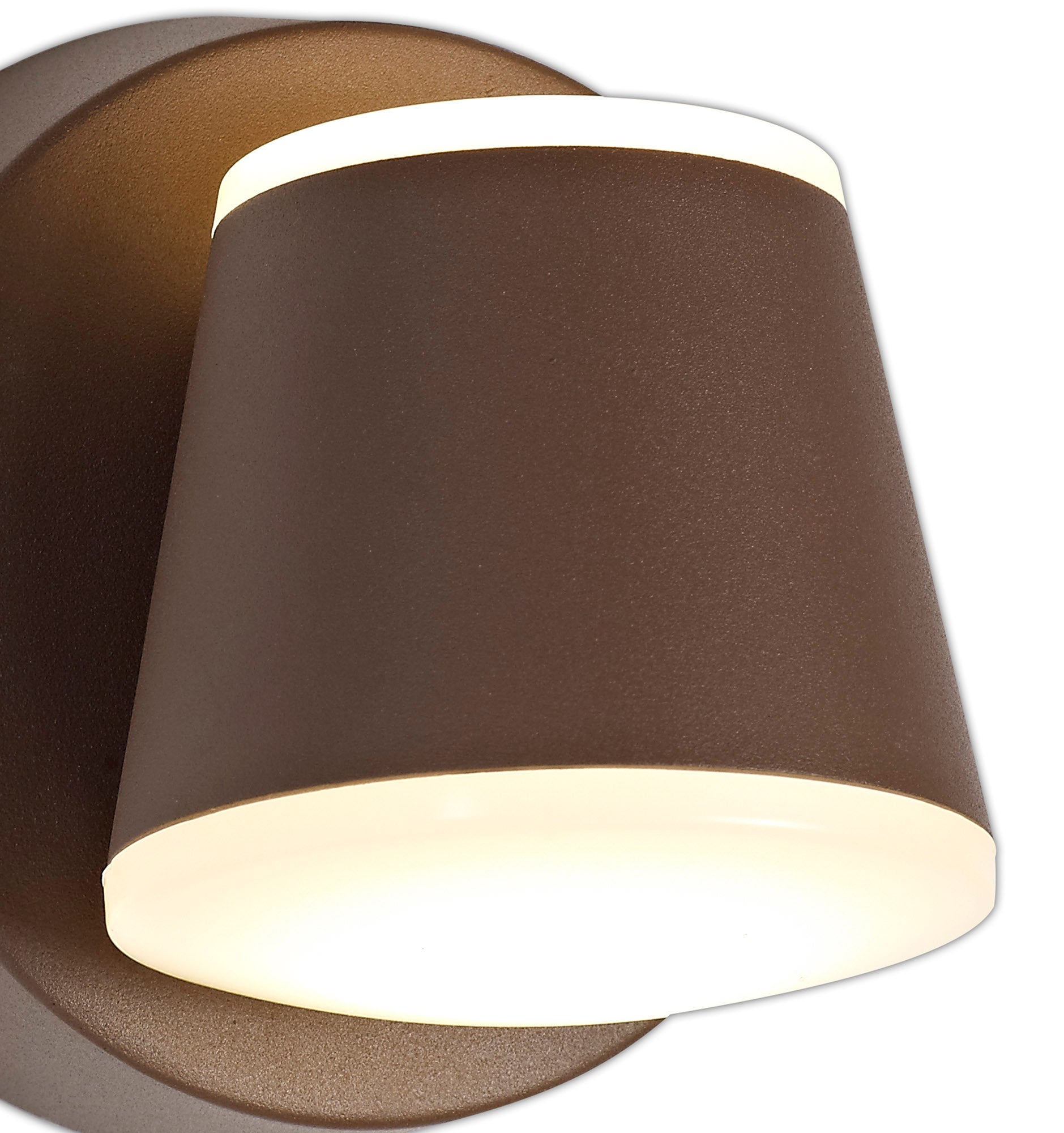 Pesci Wall Lamp, 2 x 6W LED, 3000K, 590lm, IP54, Dark Brown, 3yrs Warranty