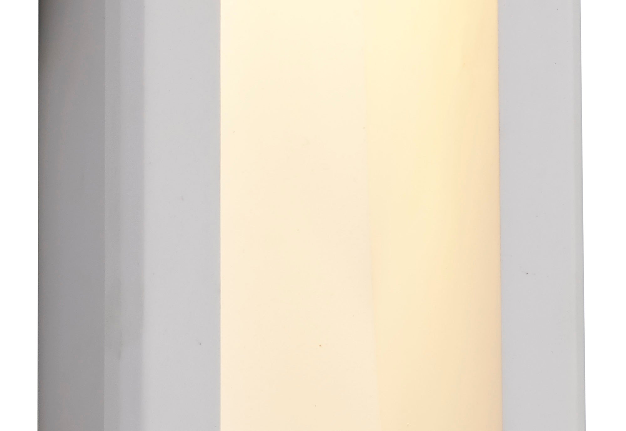 Plastin Large Recessed Wall Lamp, 1 x GU10, White Paintable Gypsum, Cut Out: L:453mmxW:103mm