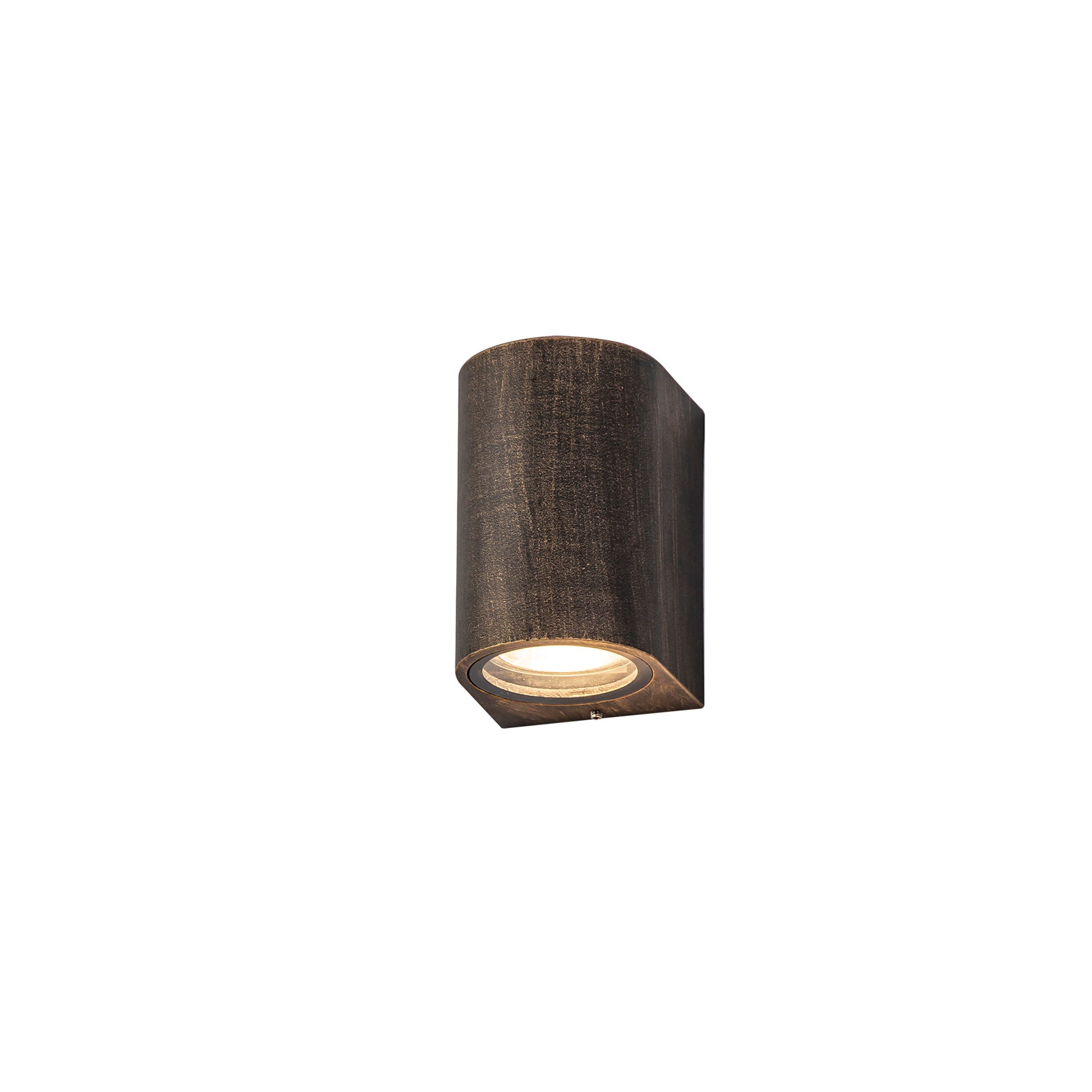 Stratus Curved Wall Lamp, 1 x GU10, IP54, Black/Gold