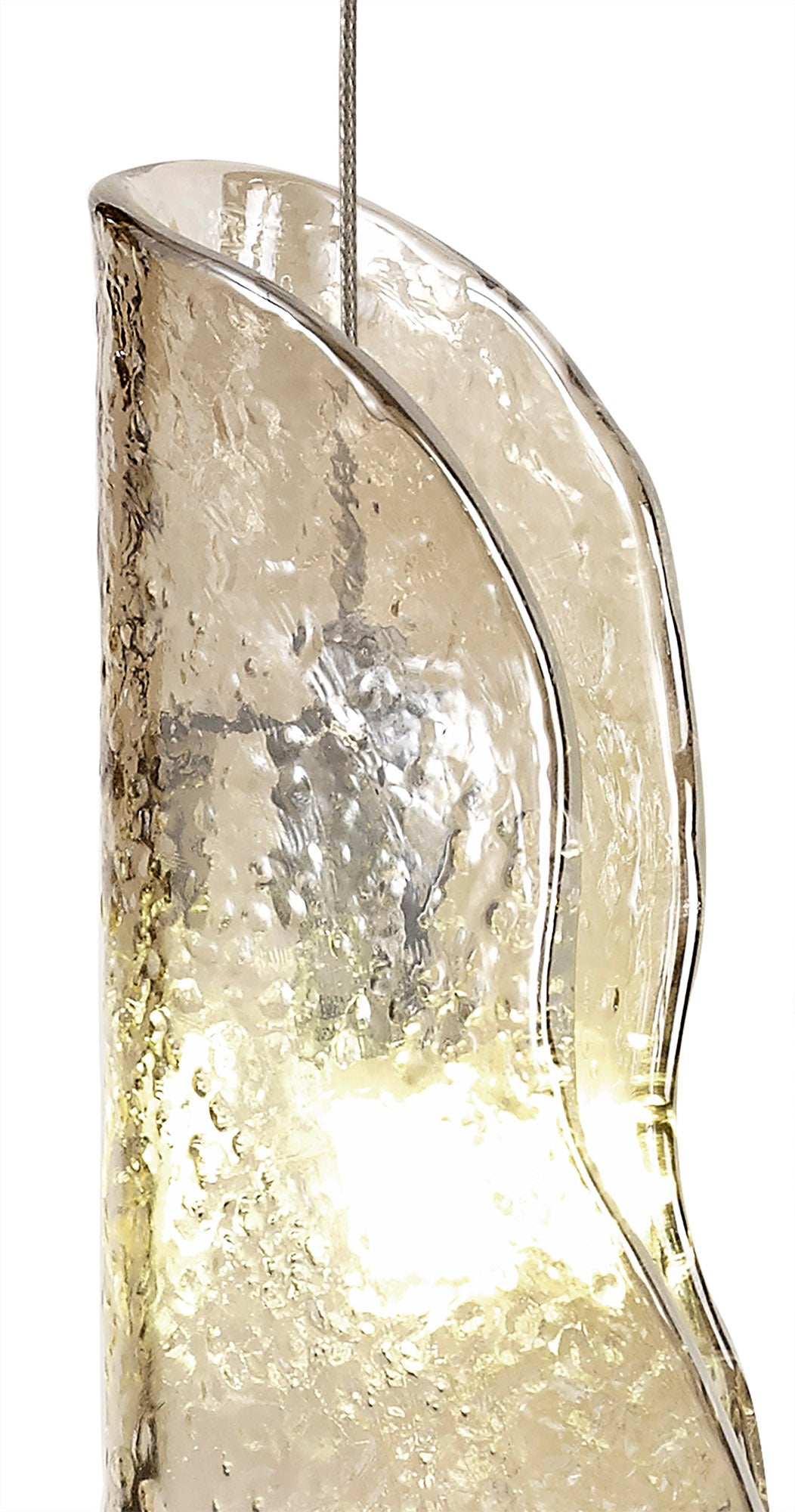 Lightologist Zeus Wall Light, 1 x G9, Brass/Polished Chrome & Cognac Glass LO181963